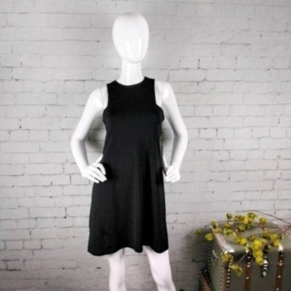 Susana Monaco Sleeveless Swing Dress In Black Medium
